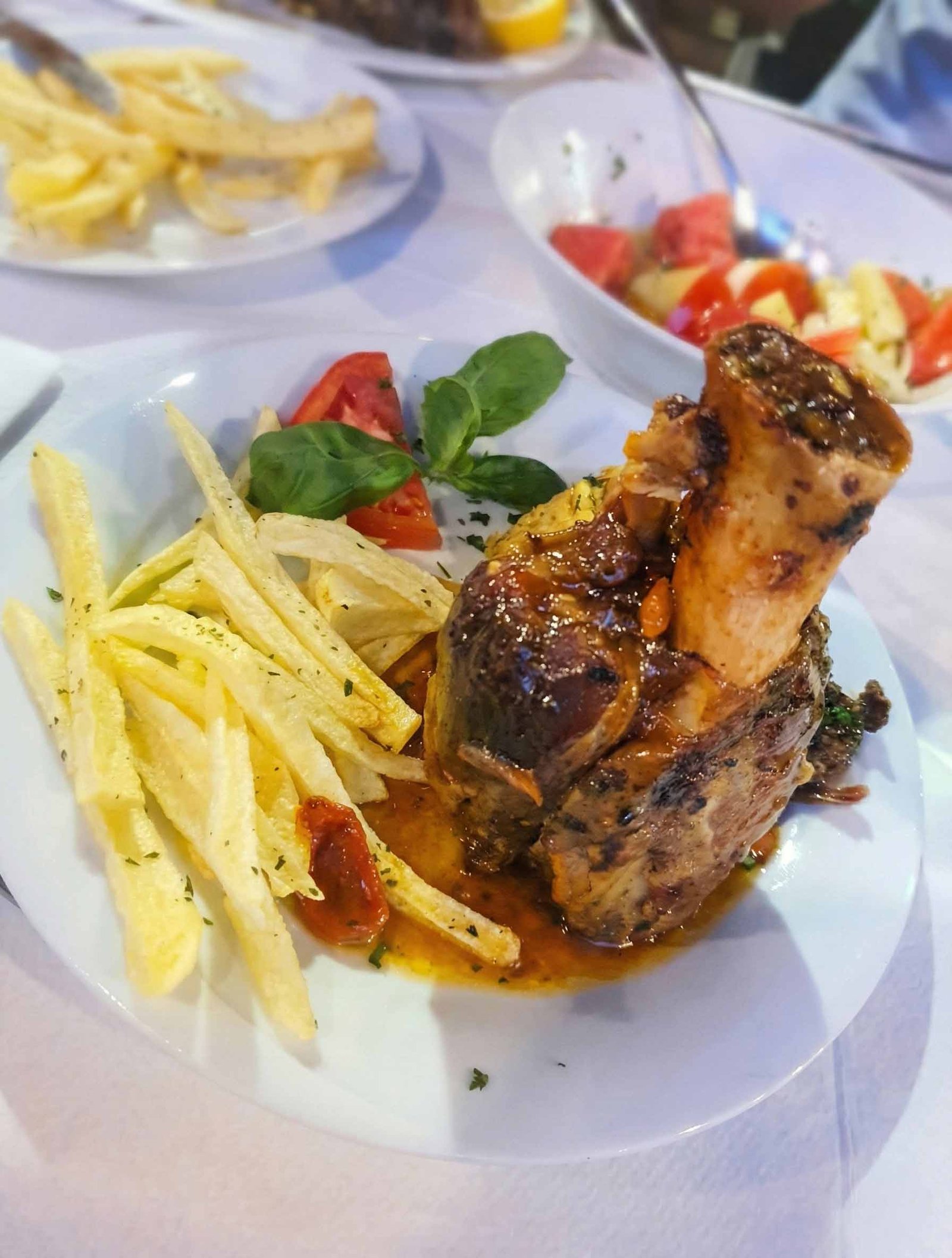 Cooked dish with vegetables